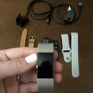 Fitbit Rose Gold Charge 2, Large ✨